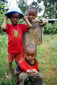 Kids helping out